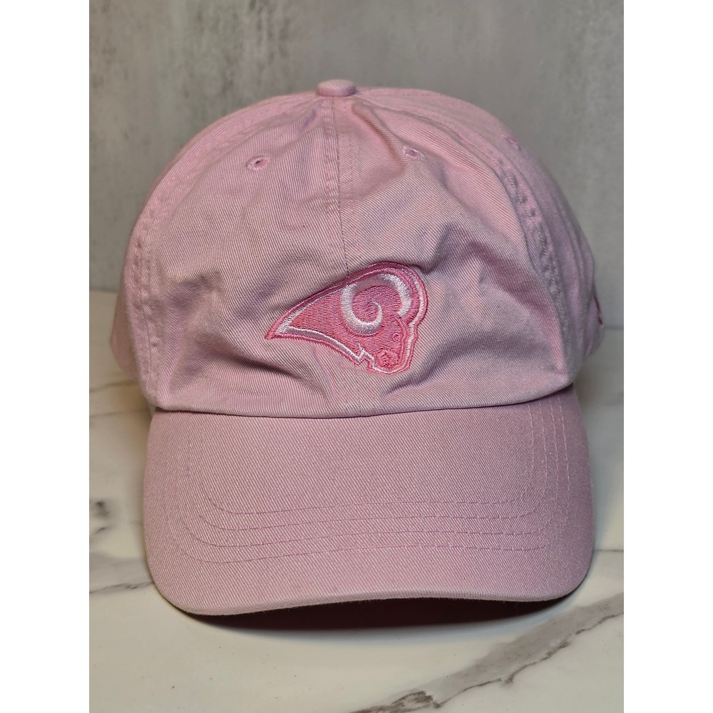 Reebok St Louis Rams NFL Breast Cancer Awareness Pink Dad Hat Adjustable Cap